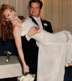 Matt Moline with his ex-wife, Kathy Griffin. 